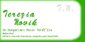 terezia movik business card